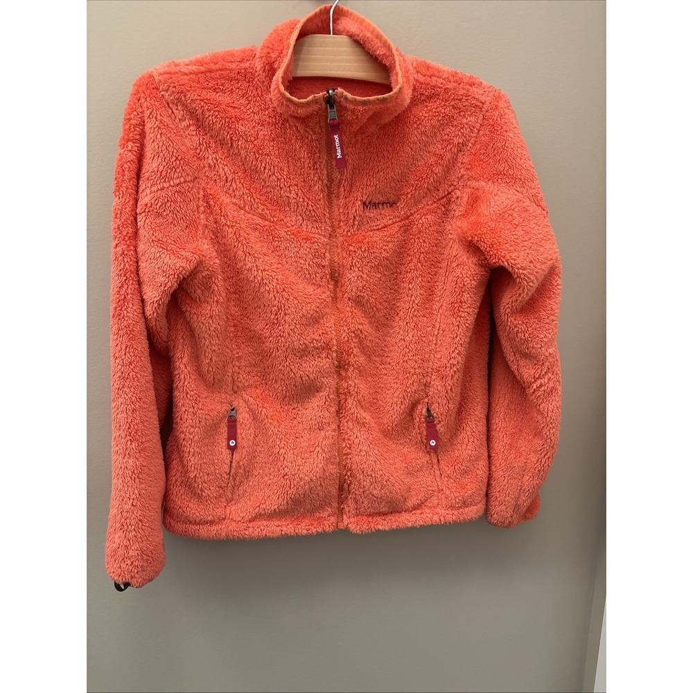 Marmot Precip Eco Component 3-in-1 Jacket Kids' XL Peach Shell And fleece EUC